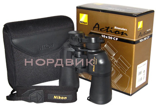 Бинокль Nikon Aculon A211 10x50 CF. Комплект продажи.