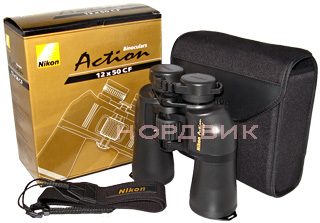 Оптический бинокль Aculon A211 12x50 CF. Комплектация бинокля.
