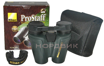 Оптический бинокль ProStaff 12x25 Waterproof ATB. Комплект продажи бинокля.