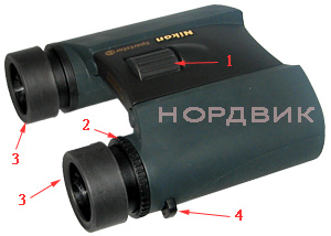 Оптический бинокль Nikon Sportstar EX 10x25 Black