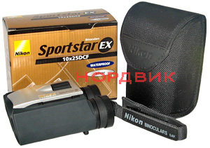 Водонепроницаемый бинокль Sportstar EX 10x25 Silver. Комплект продажи.