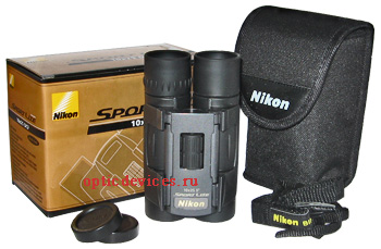 Комплектация бинокля Nikon 10x25 Sport Lite Black