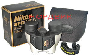 Оптический бинокль Nikon Sprint IV 8x21 CF Silver