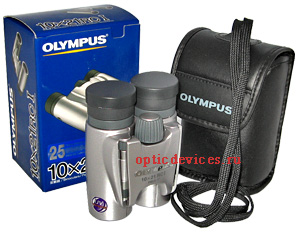 Комплект продажи бинокля Olympus 10x21 RC I Silver