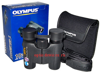  Комплект продажи бинокля Olympus 10x25 WP I
