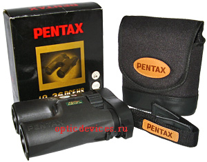 Бинокль оптический Pentax 10x36 DCF HS. Комплект продажи.