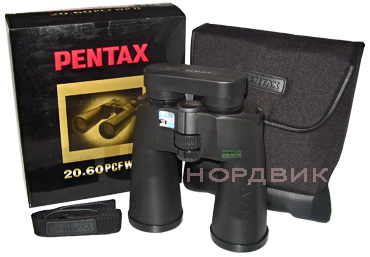 Бинокль Pentax 20x60 PCF WPII. Комплект продажи.