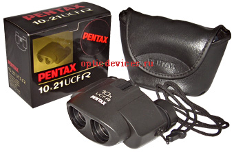 Бинокль Pentax 10x21 UCF R. Комплект продажи бинокля.