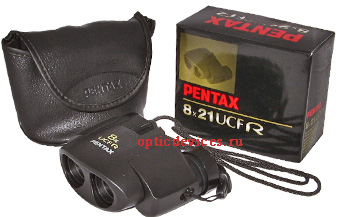 Комплект продажи оптического бинокля Pentax 8x21 UCF R
