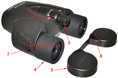Оптический бинокль Pentax 8-16x21 UCF ZOOM II