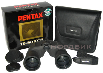 Комплектация бинокля Pentax 10x50 XCF