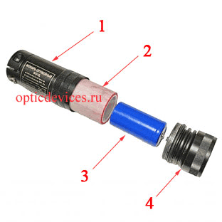 Замены аккумулятора оружейного фонаря