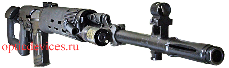 Лазерный целеуказатель ЭСТ ЛЦУ-ОМ-3L-2 на оружии