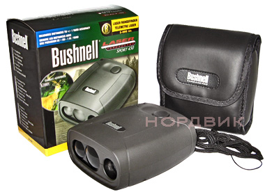 Комплект поставки лазерного дальномера Bushnell Sport 450