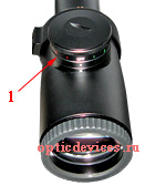 Оптический прицел Nikon Monarch 3,5-10x50 IL. Механизм переключения цвета подсветки сетки.