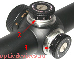 Механизмы ввода поправок оптического прицела Nikon Monarch III 3-12x42 SF BDC