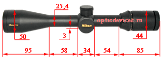 Оптический прицел Nikon Monarch III 3-12x42 SF BDC