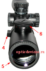 Оптический прицел Nikon Monarch X 2,5-10x44 IL. Окулярная часть прицела.