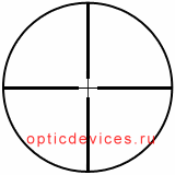 Сетка Duplex оптического прицела Пилад P8х48